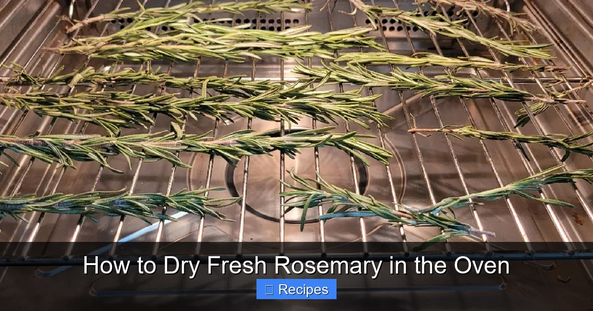 How to Dry Fresh Rosemary in the Oven
