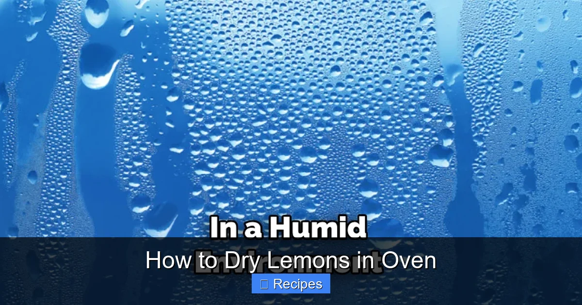 How to Dry Lemons in Oven