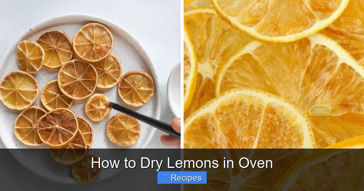 How to Dry Lemons in Oven