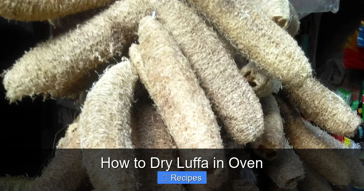 How to Dry Luffa in Oven