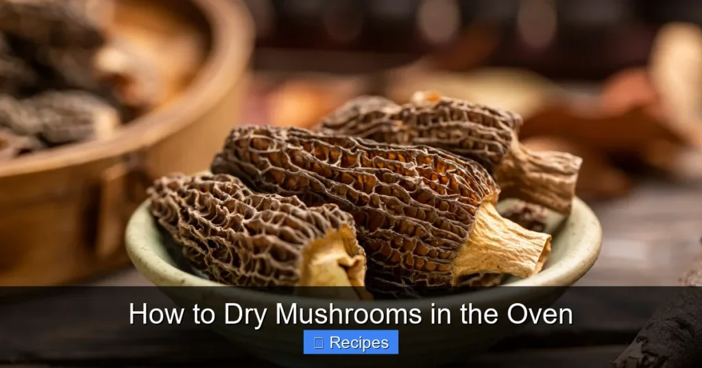 How to Dry Mushrooms in the Oven
