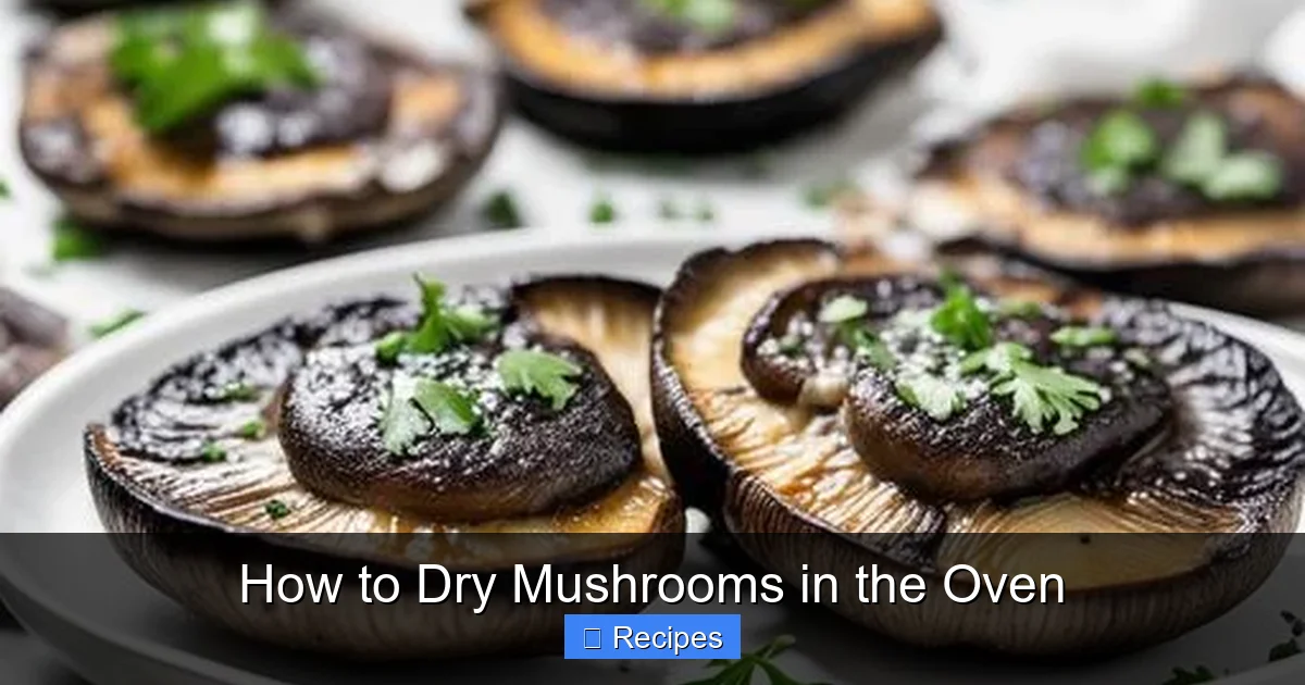 How to Dry Mushrooms in the Oven