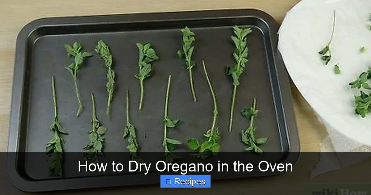 How to Dry Oregano in the Oven