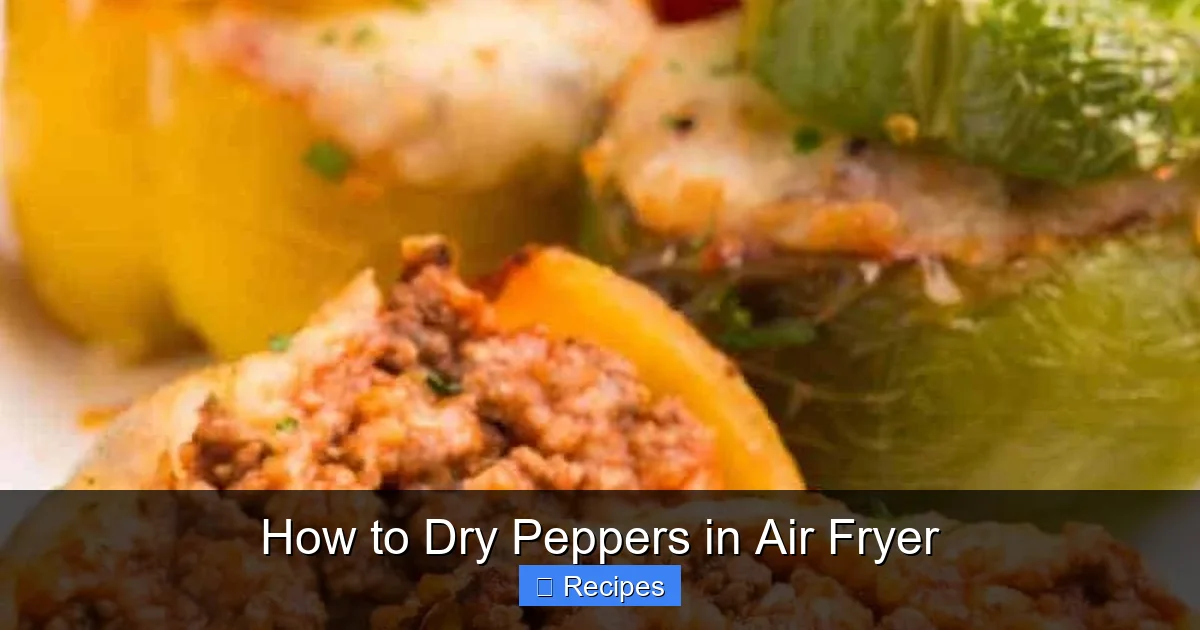 How to Dry Peppers in Air Fryer
