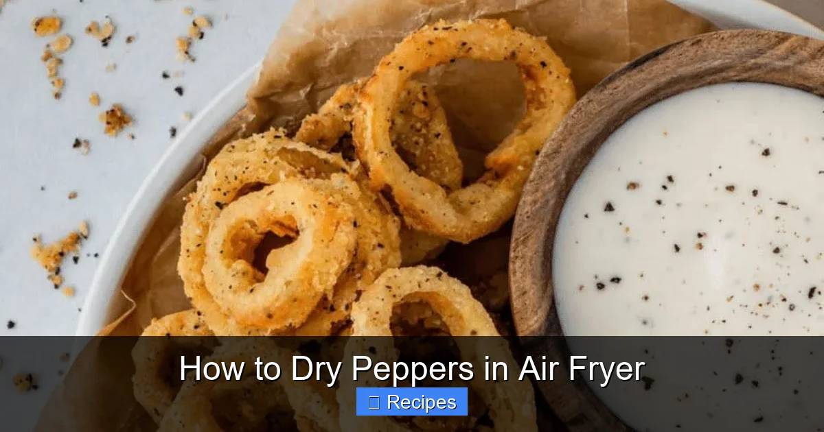 How to Dry Peppers in Air Fryer