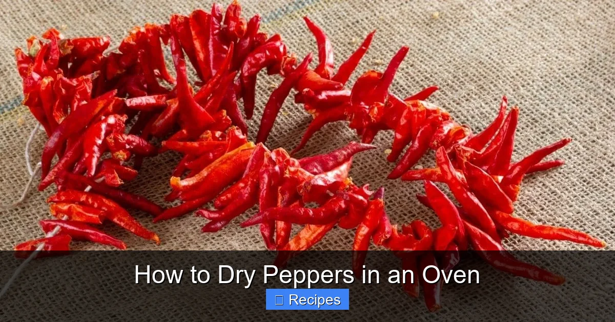 How to Dry Peppers in an Oven