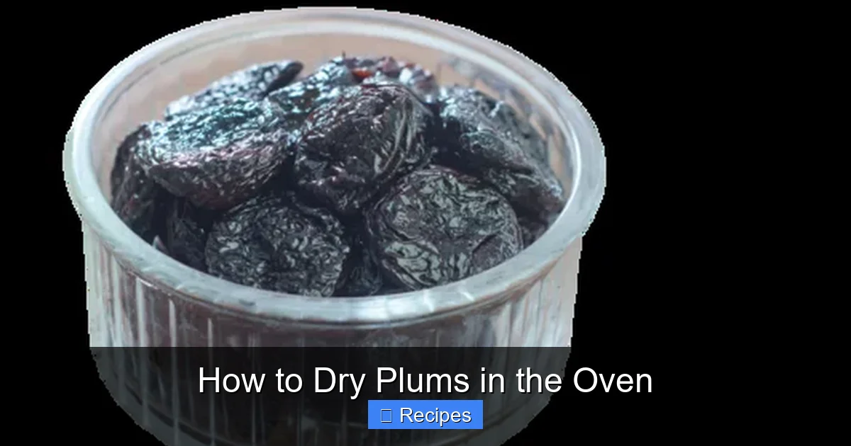 How to Dry Plums in the Oven