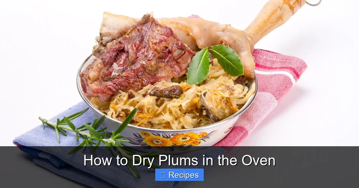 How to Dry Plums in the Oven