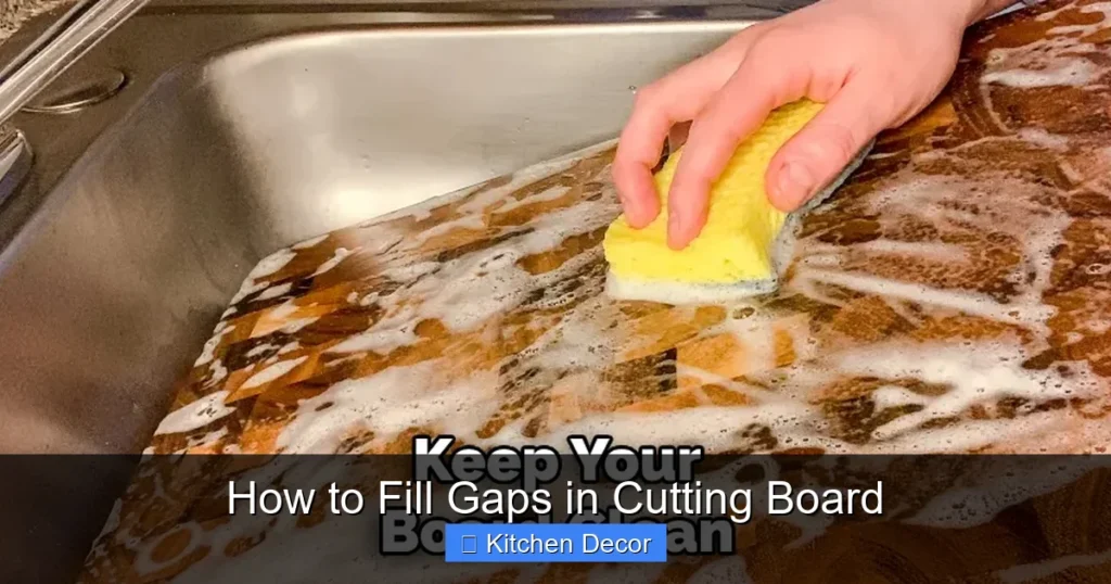 How to Fill Gaps in Cutting Board