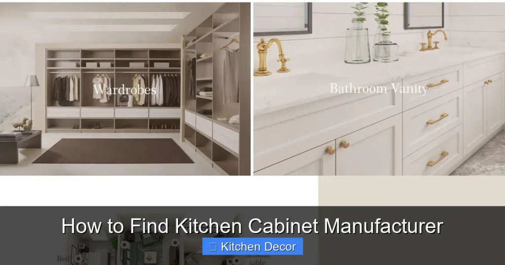 How to Find Kitchen Cabinet Manufacturer