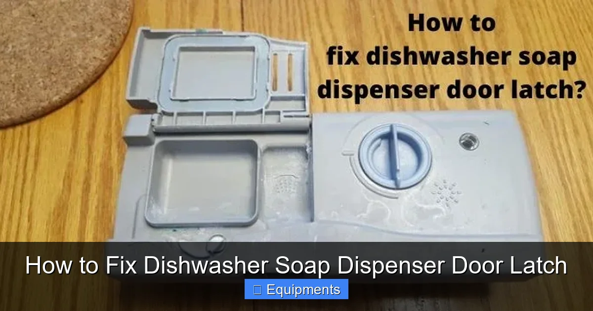 How to Fix Dishwasher Soap Dispenser Door Latch