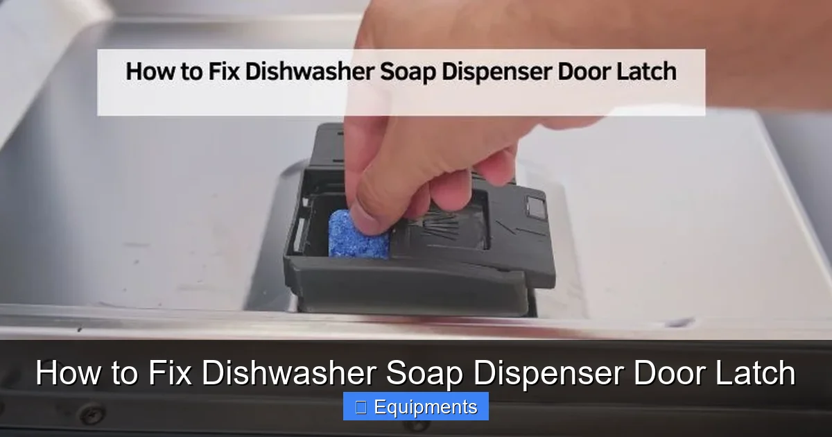 How to Fix Dishwasher Soap Dispenser Door Latch