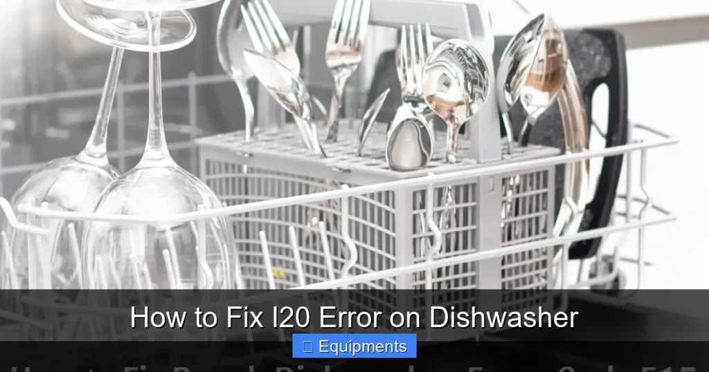 How to Fix I20 Error on Dishwasher