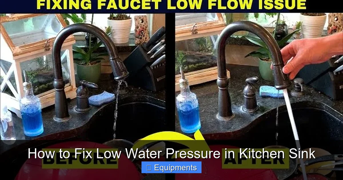 How to Fix Low Water Pressure in Kitchen Sink