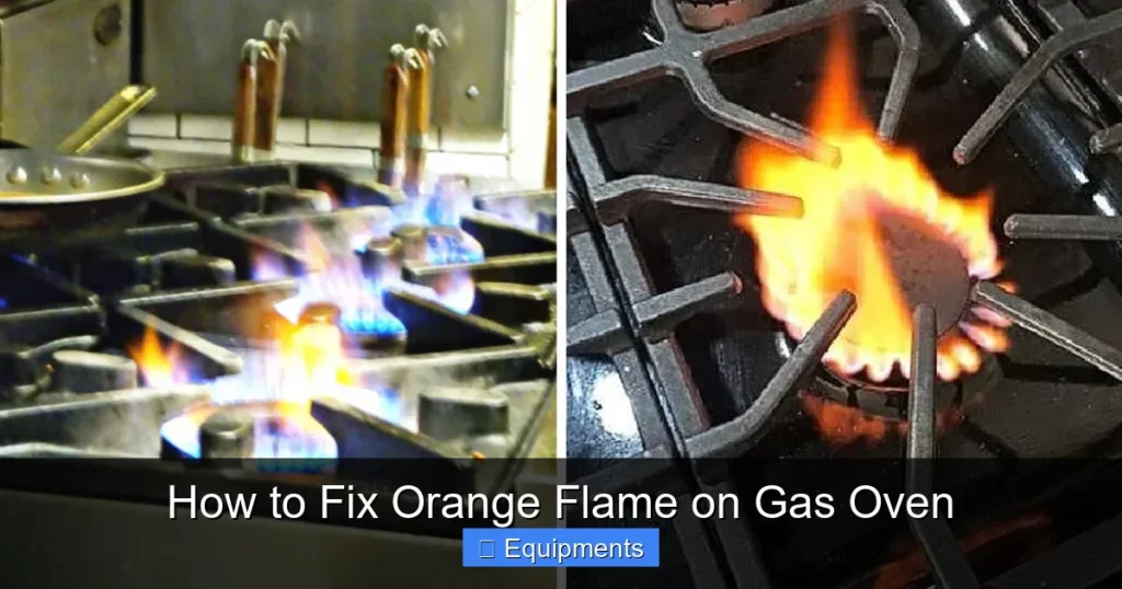 How to Fix Orange Flame on Gas Oven