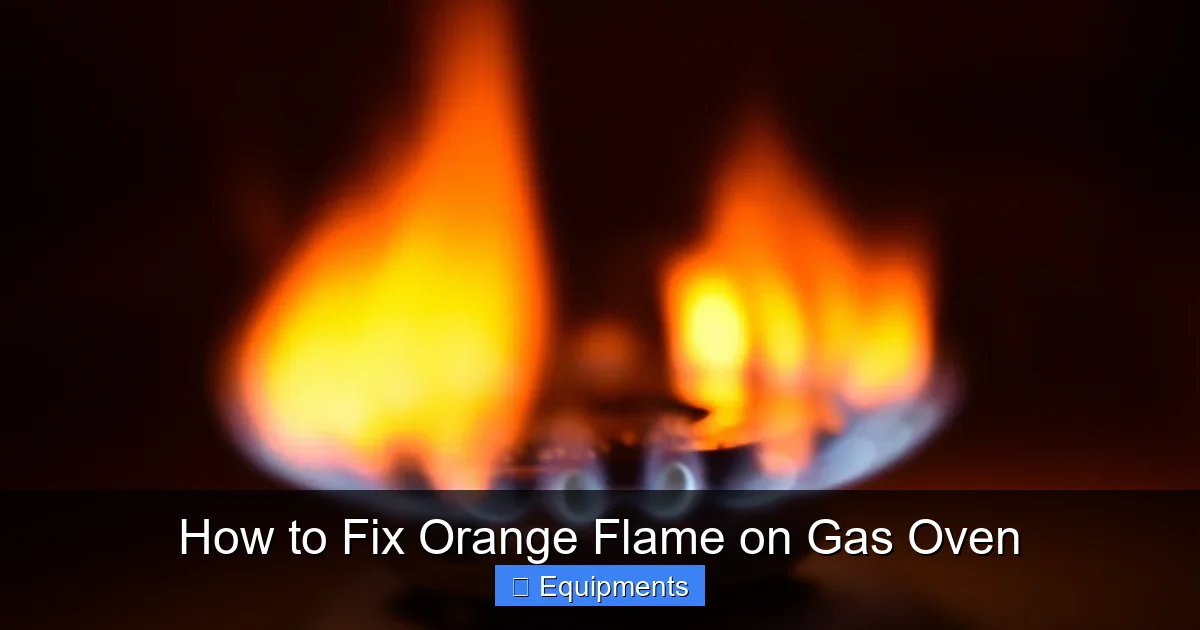 How to Fix Orange Flame on Gas Oven