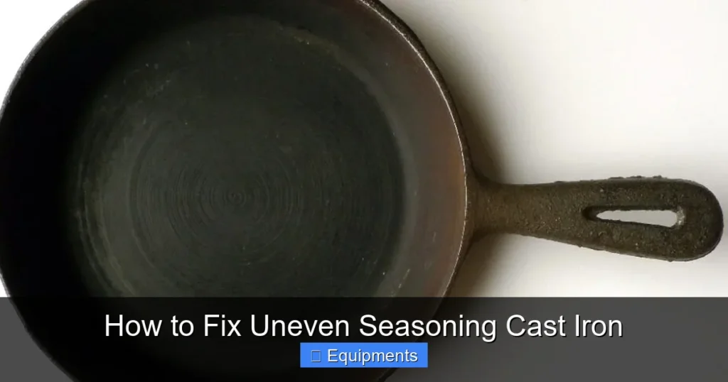 How to Fix Uneven Seasoning Cast Iron