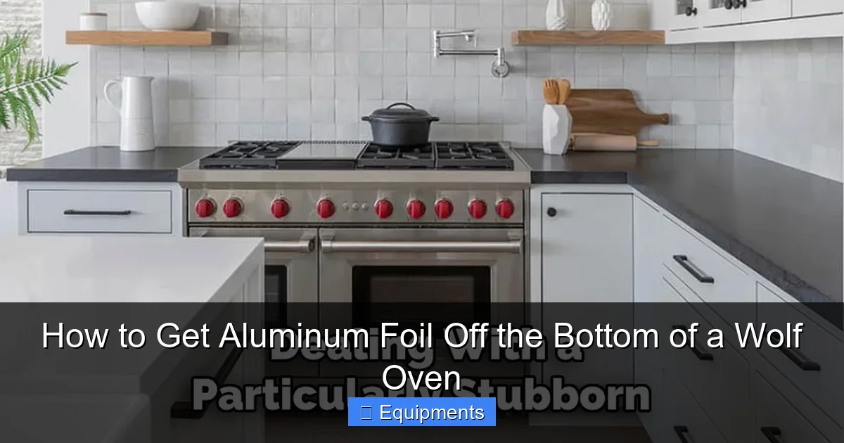 How to Get Aluminum Foil Off the Bottom of a Wolf Oven