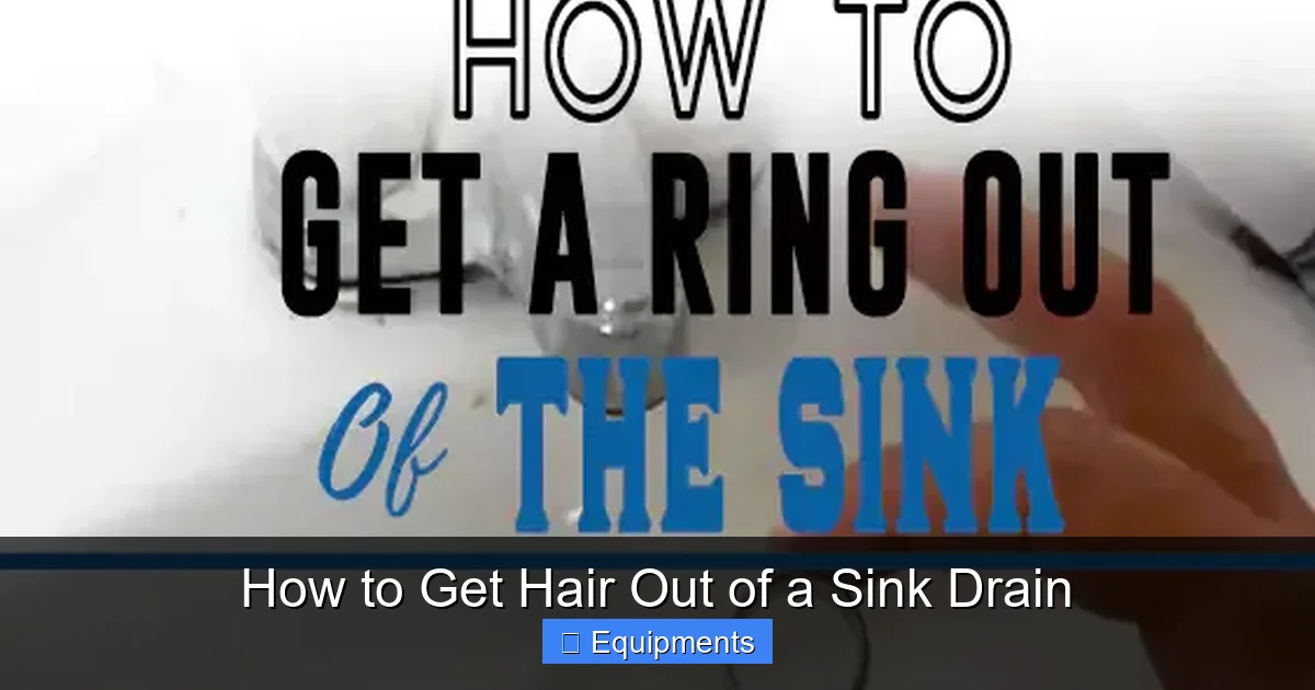 How to Get Hair Out of a Sink Drain