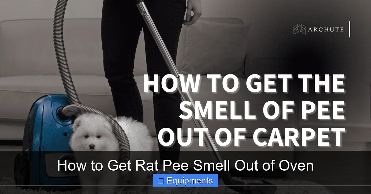 How to Get Rat Pee Smell Out of Oven