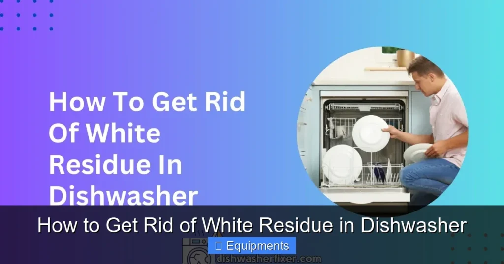 How to Get Rid of White Residue in Dishwasher
