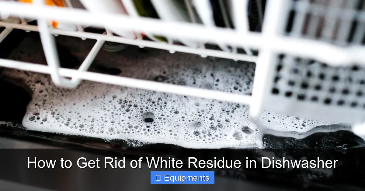 How to Get Rid of White Residue in Dishwasher
