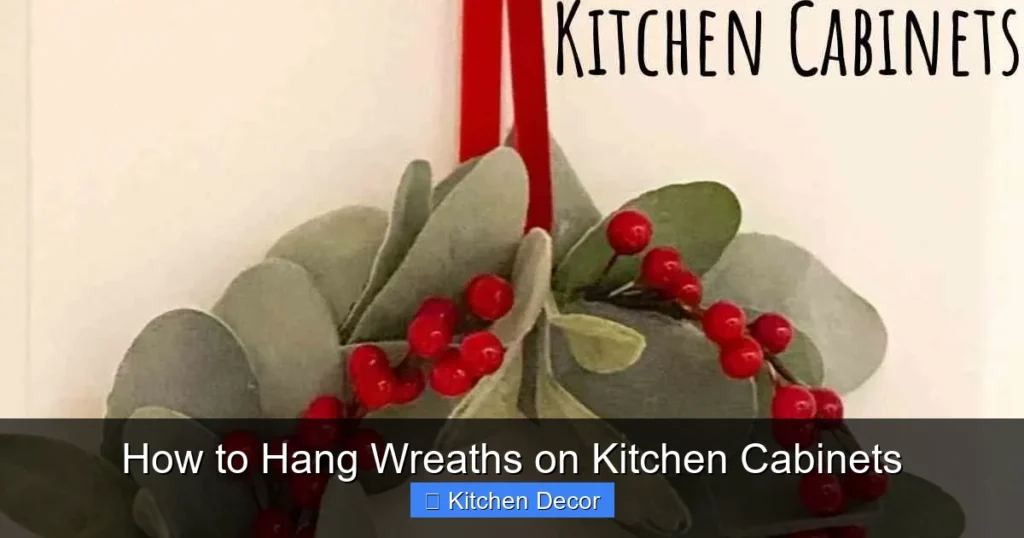 How to Hang Wreaths on Kitchen Cabinets