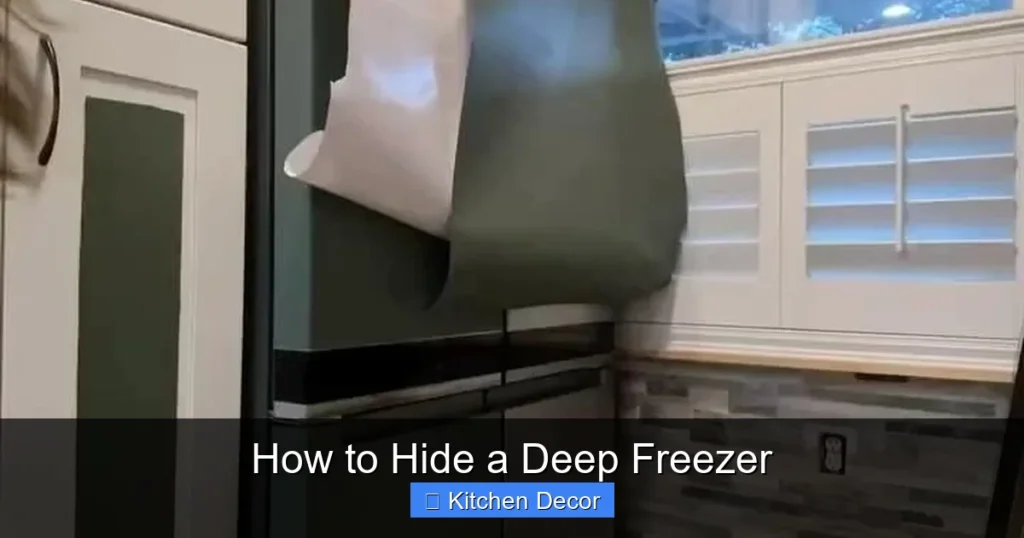 How to Hide a Deep Freezer