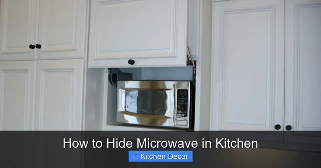 How to Hide Microwave in Kitchen