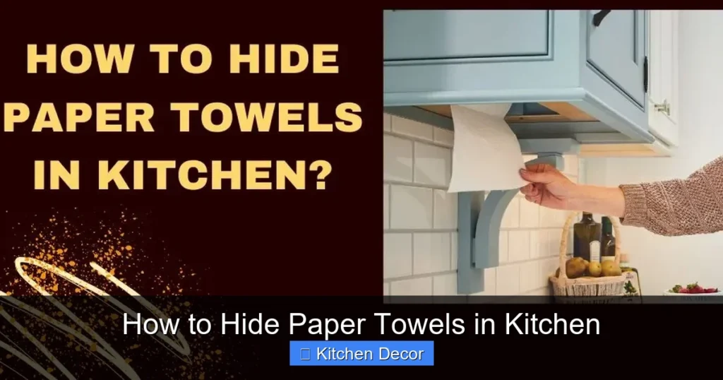 How to Hide Paper Towels in Kitchen