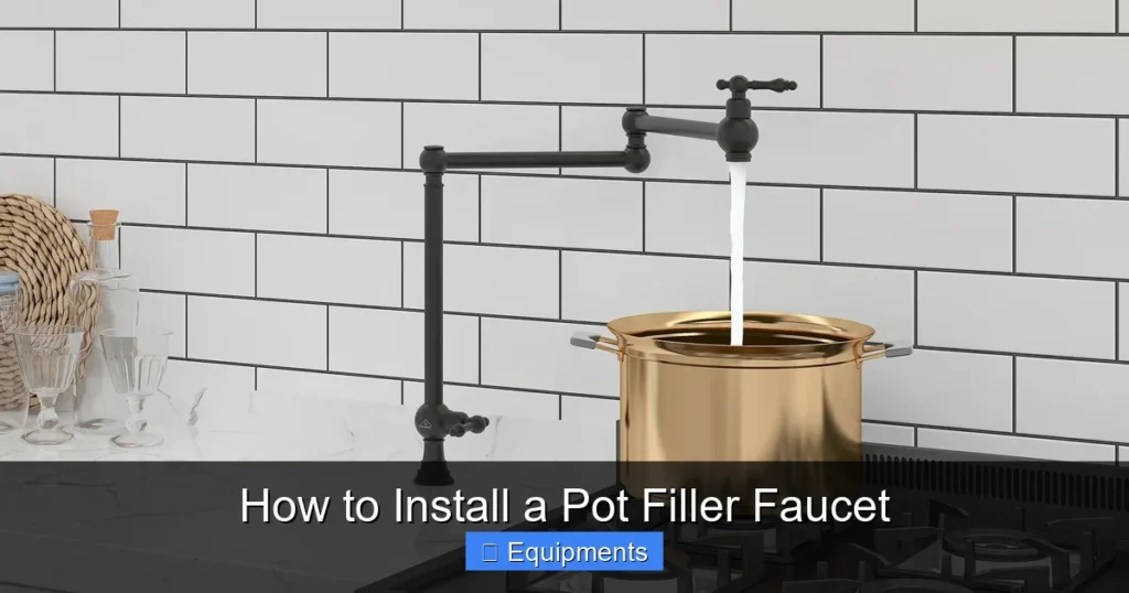How to Install a Pot Filler Faucet