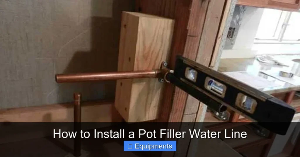 How to Install a Pot Filler Water Line