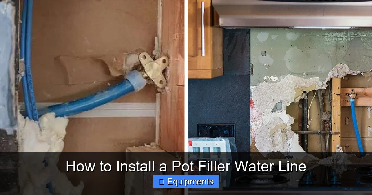 How to Install a Pot Filler Water Line