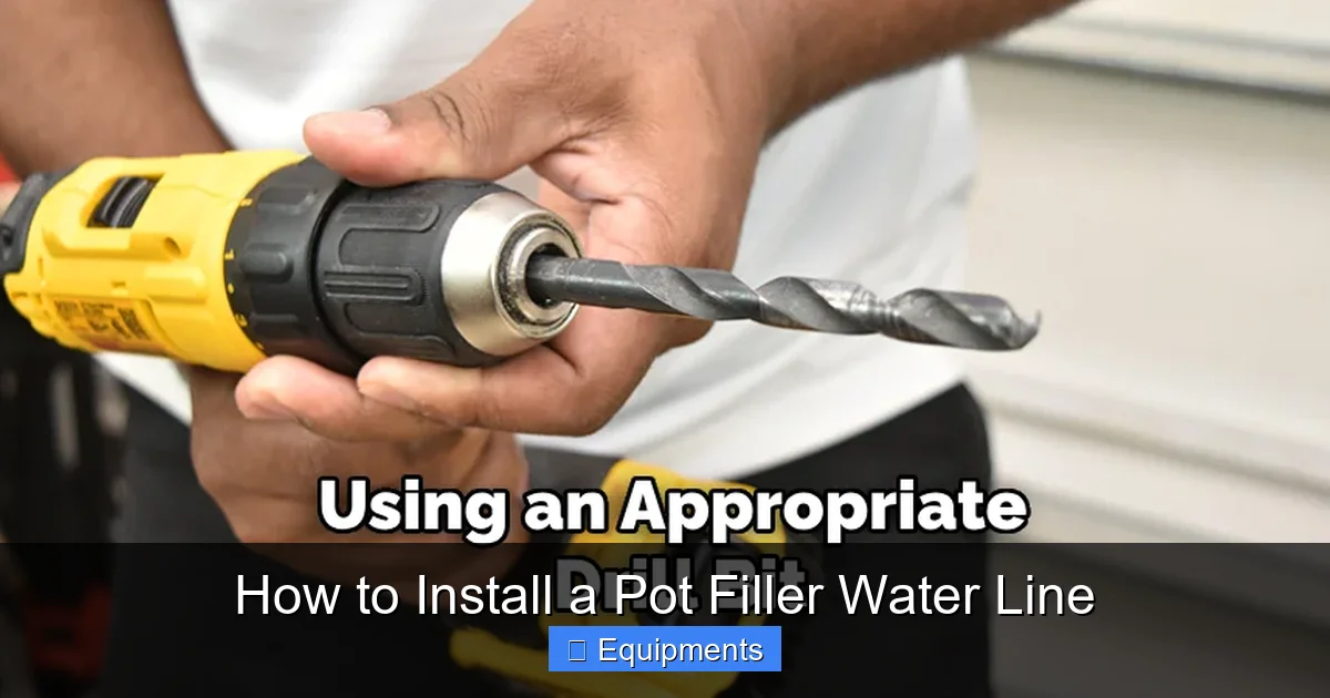 How to Install a Pot Filler Water Line
