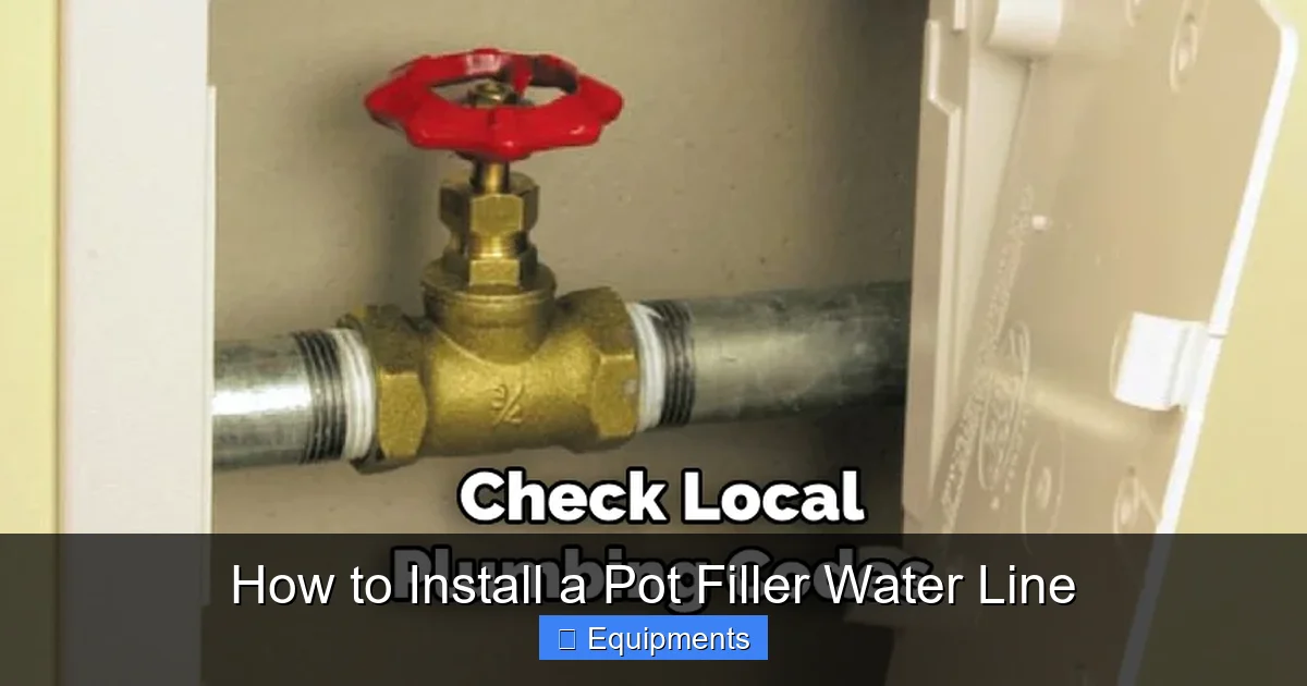 How to Install a Pot Filler Water Line