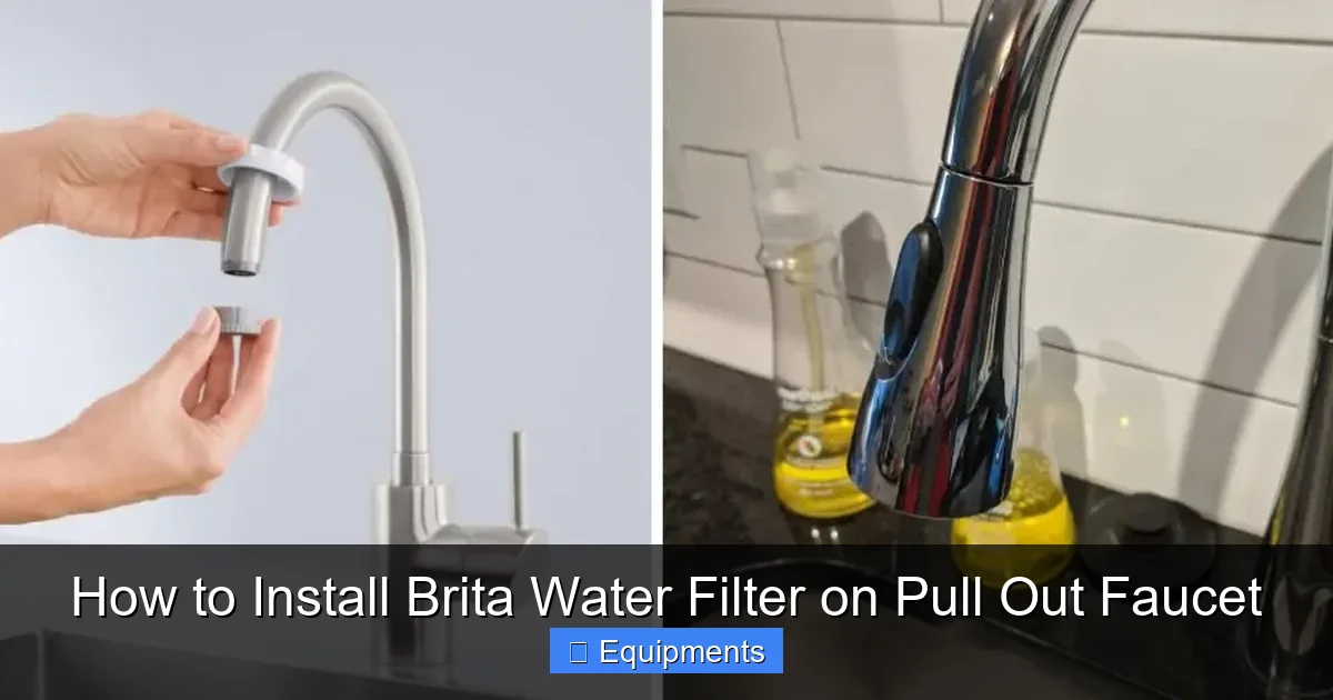 How to Install Brita Water Filter on Pull Out Faucet