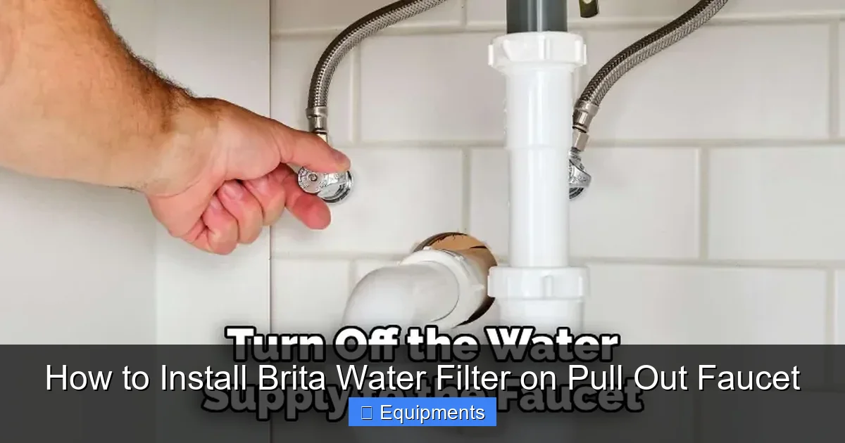 How to Install Brita Water Filter on Pull Out Faucet
