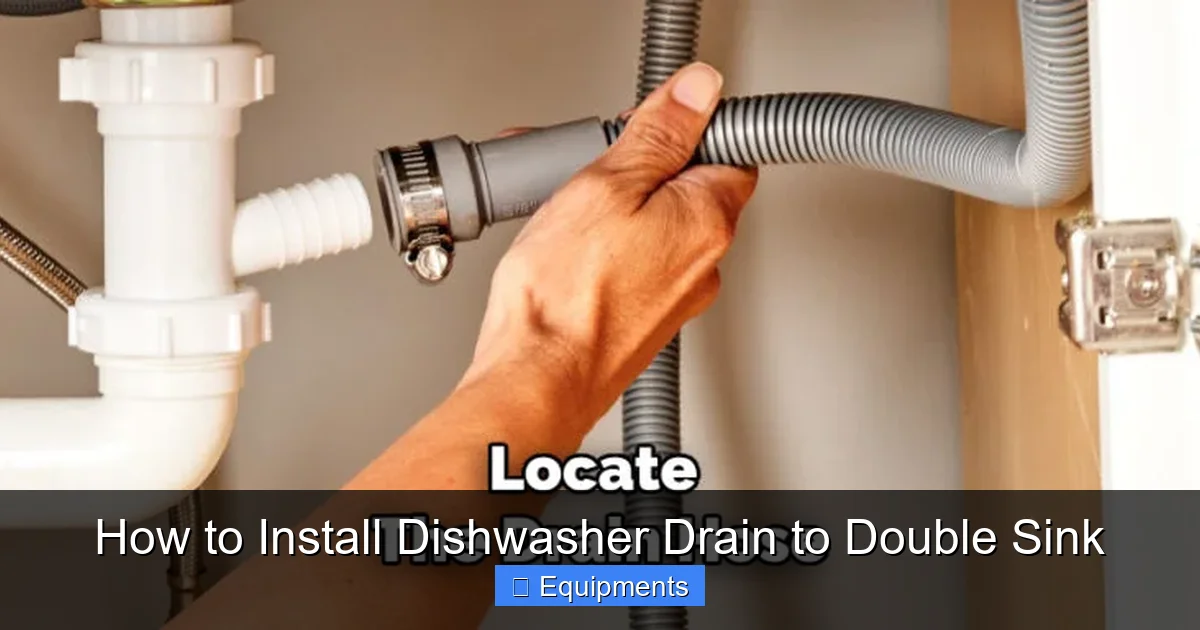 How to Install Dishwasher Drain to Double Sink