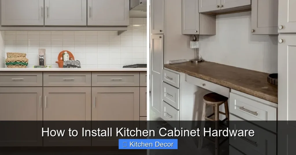 How to Install Kitchen Cabinet Hardware