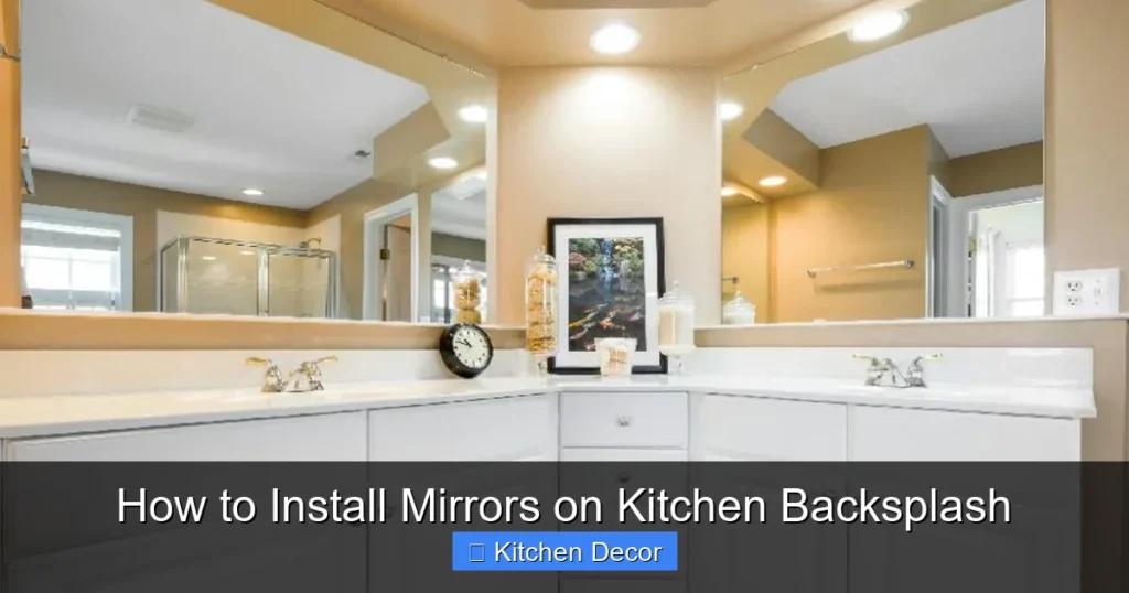 How to Install Mirrors on Kitchen Backsplash