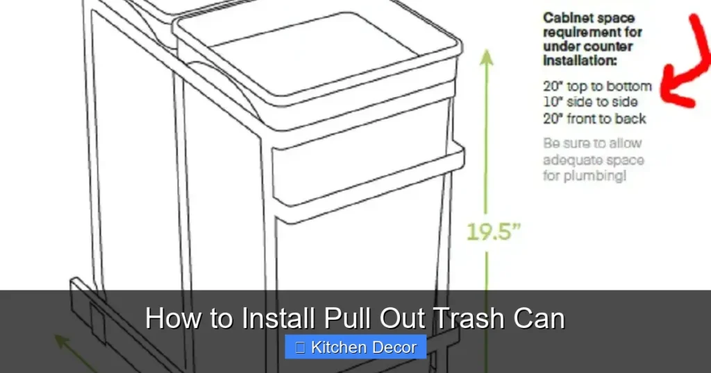 How to Install Pull Out Trash Can