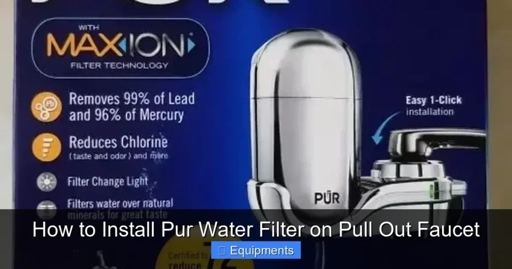 How to Install Pur Water Filter on Pull Out Faucet