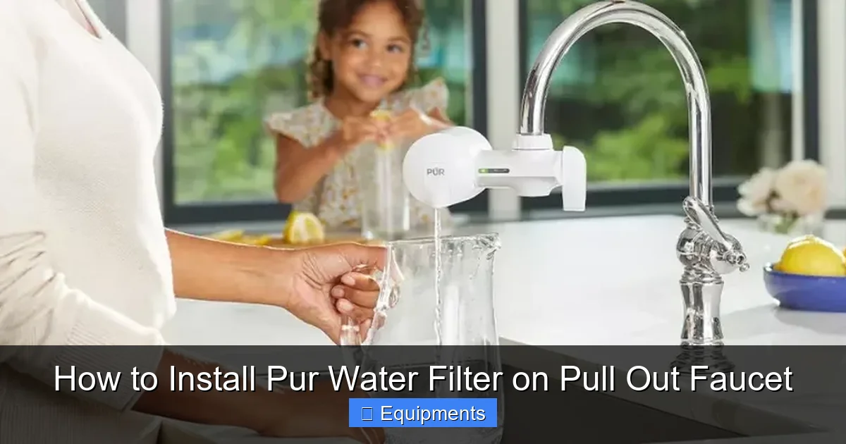 How to Install Pur Water Filter on Pull Out Faucet