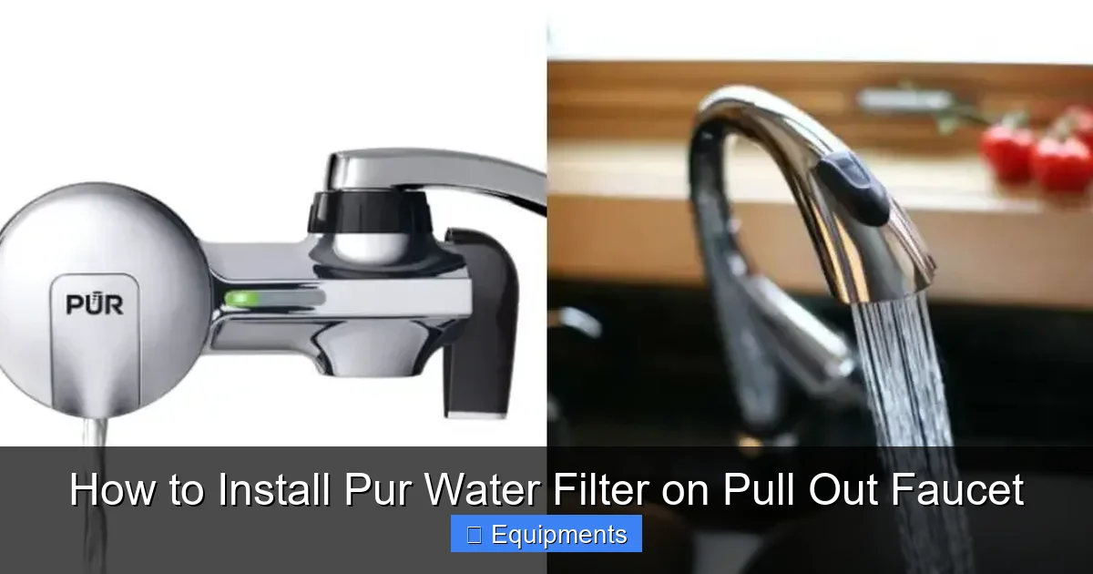 How to Install Pur Water Filter on Pull Out Faucet