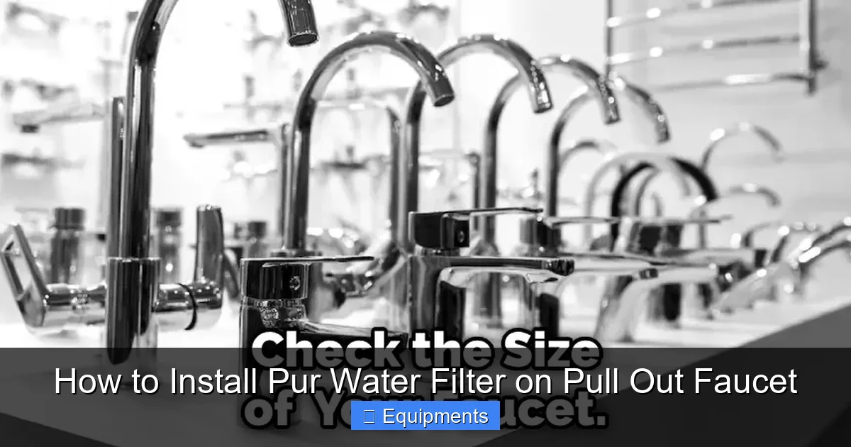 How to Install Pur Water Filter on Pull Out Faucet