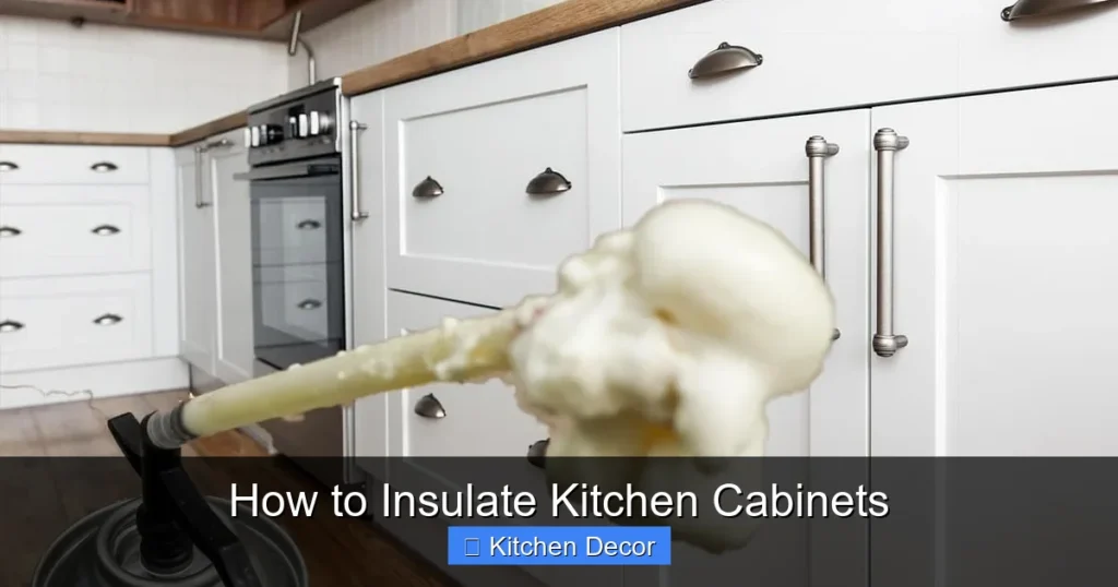 How to Insulate Kitchen Cabinets