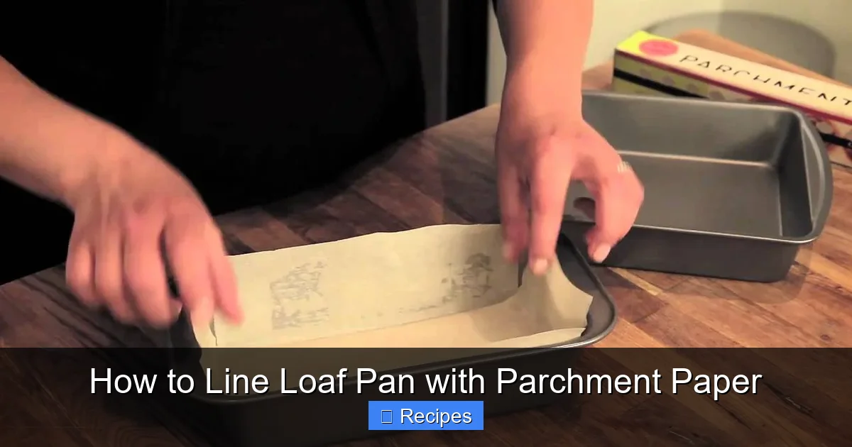 How to Line Loaf Pan with Parchment Paper