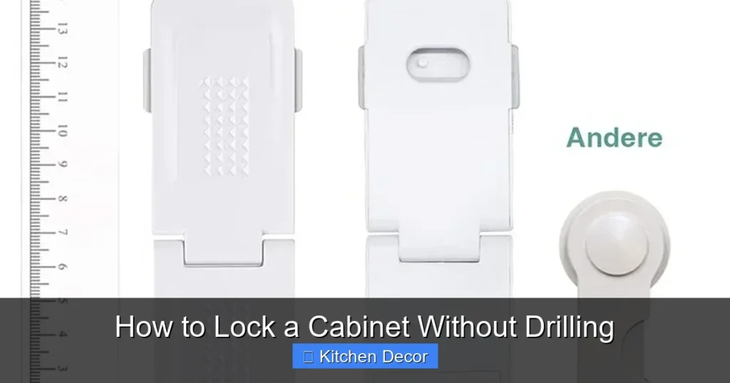 How to Lock a Cabinet Without Drilling