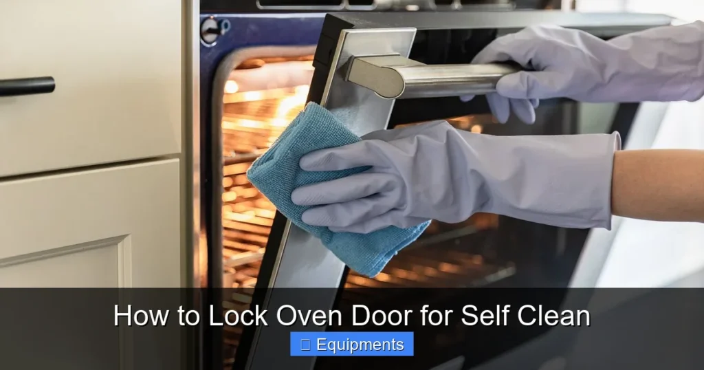 How to Lock Oven Door for Self Clean