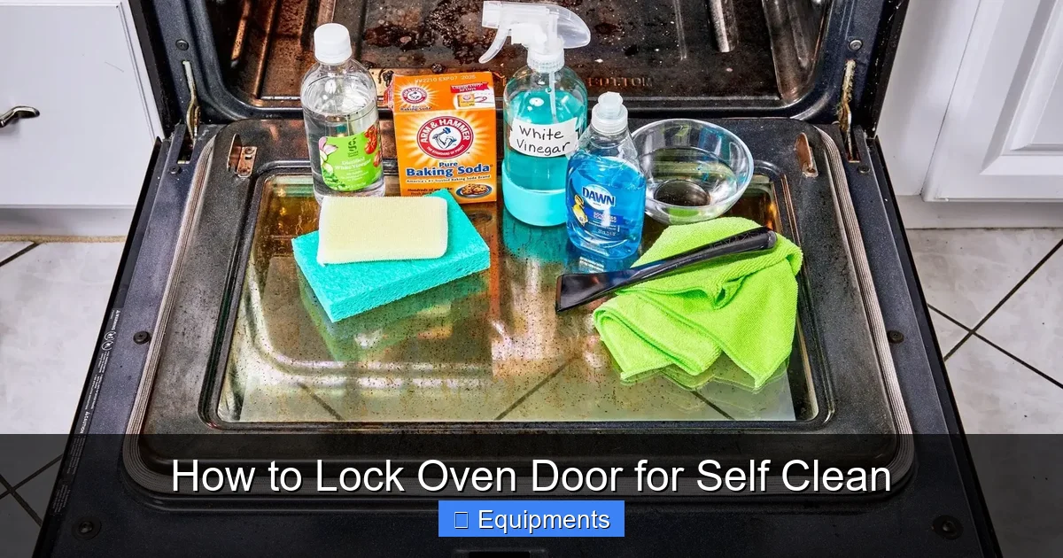 How to Lock Oven Door for Self Clean